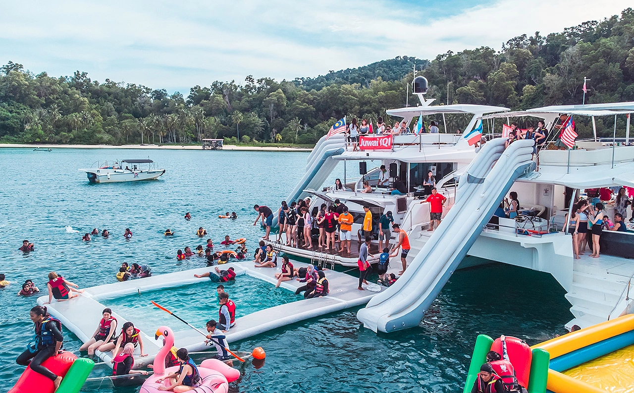 IQI staff celebrating company trip