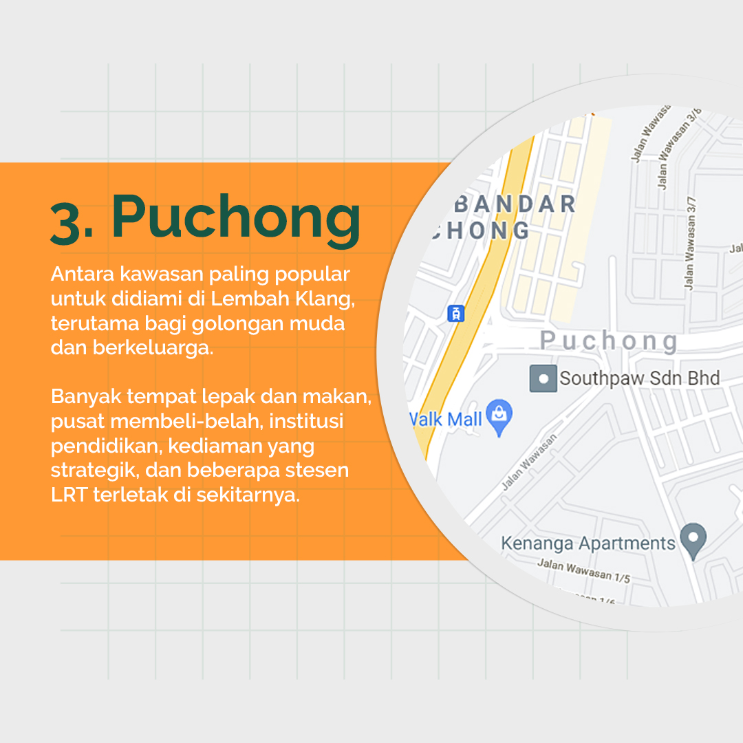 7 kawasan paling popular di Lembah Klang - Puchong