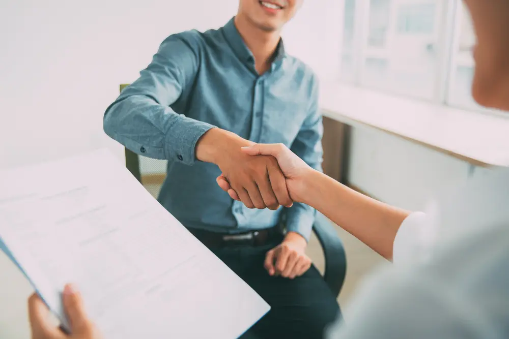 New Job Interview Session with a Company 