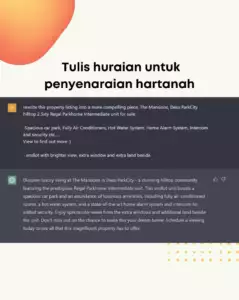 huraian senarai hartanah untuk ejen hartanah