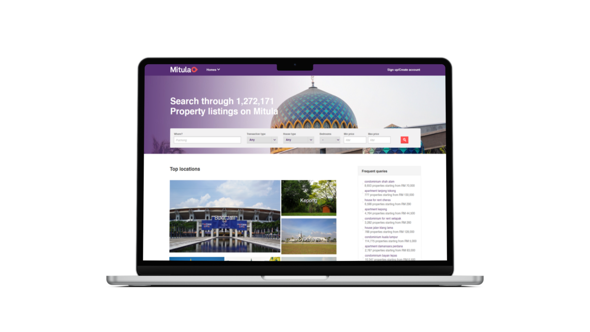 Portal cari rumah Mitula
