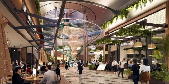 MRT2路线 上的The Exchange TRX，漂亮内部设计、新入驻品牌都是大家打卡的景点