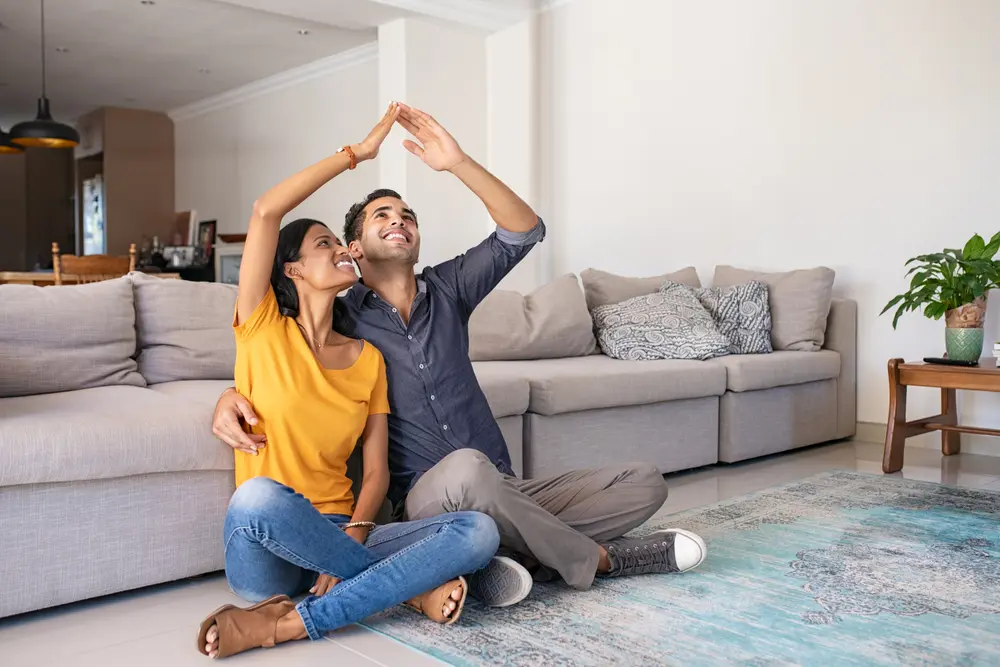 happy home owner with their mortgage loan