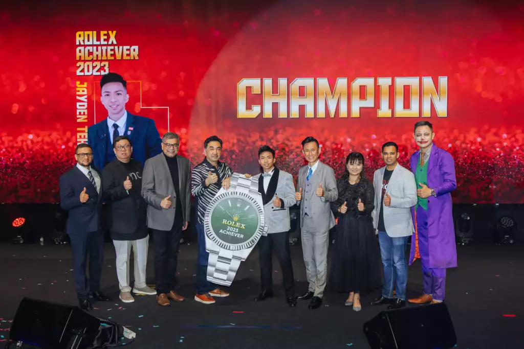jayden teh, perunding hartanah IQI yang memenangi rolex baru-baru ini di IQI Festival 2024