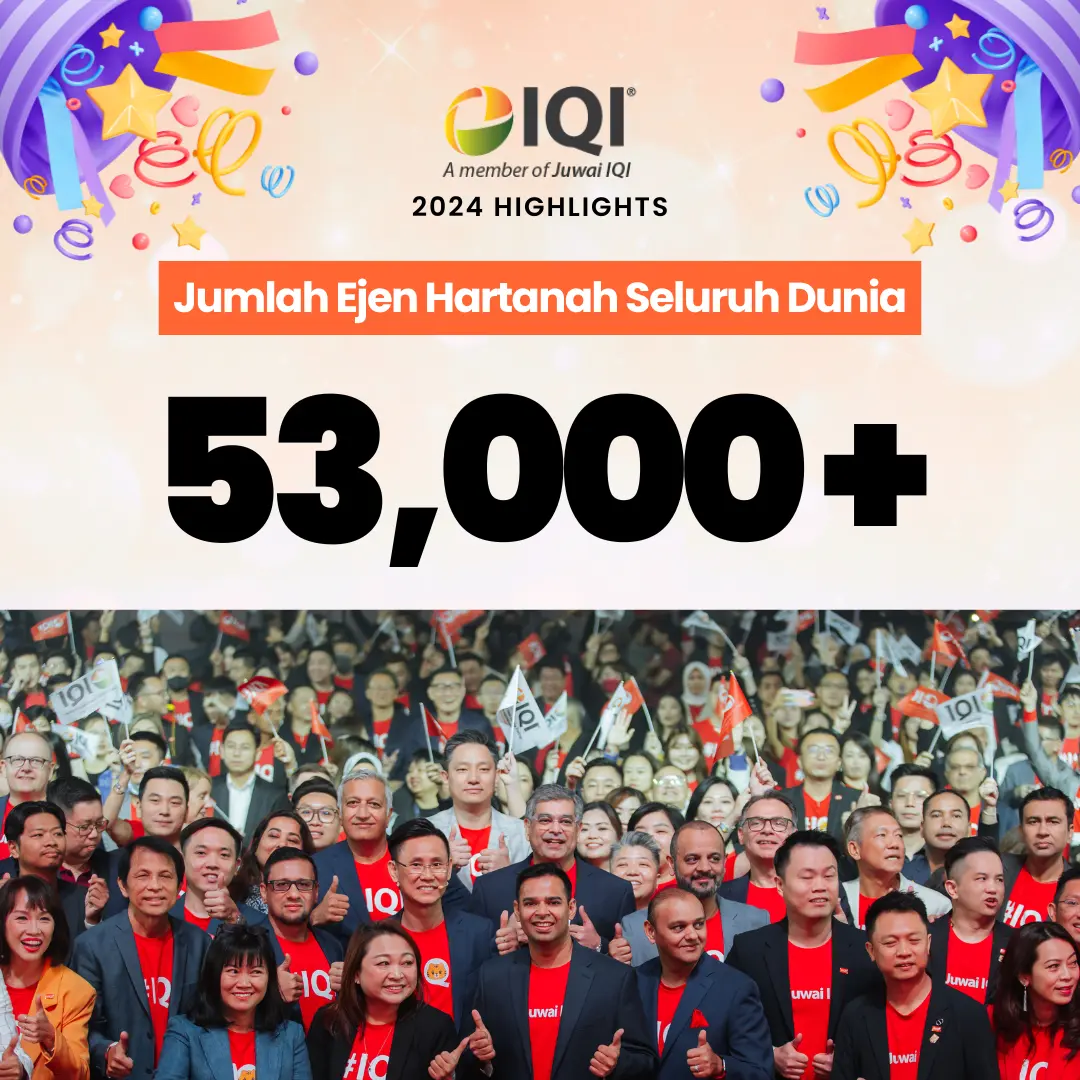 jumlah ejen hartanah IQI Global di seluruh dunia ialah sekitar lebih daripada 53,000