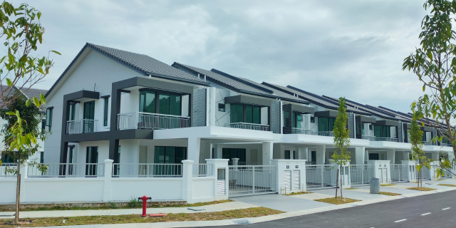 a row of landed houses