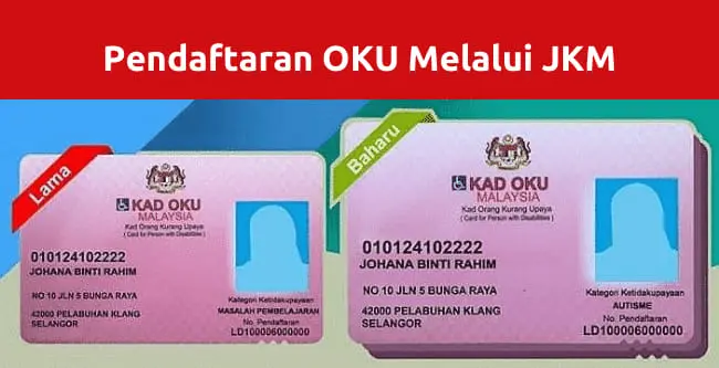 contoh kad oku malaysia, ianya penting untuk mendapat pelbagai bantuan oku