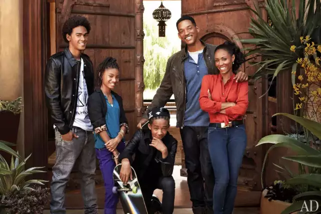 Actor will smith and family jada pink smith