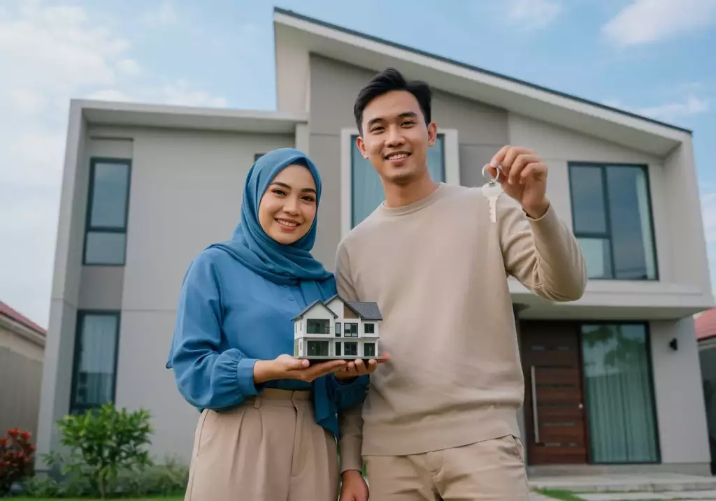 Sepasang suami isteri kelihatan lega selepas berjaya melindungi kepentingan mereka dengan pendaftaran kaveat ke atas rumah pertama