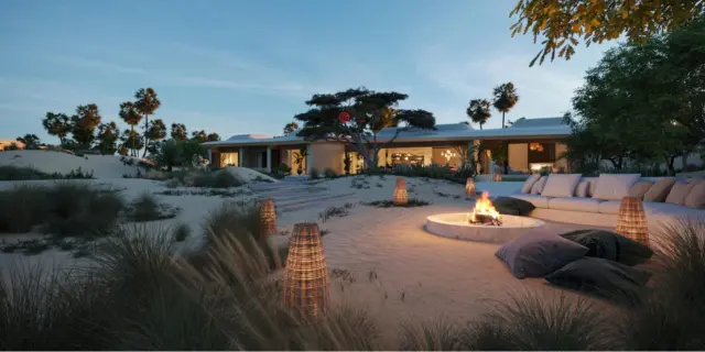 沙特阿拉伯住宅类似于中国三亚的亚龙湾，但多了一层阿拉伯神秘感。