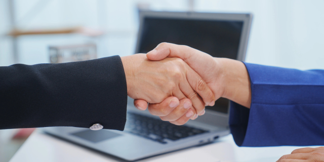 握手表示交易成功