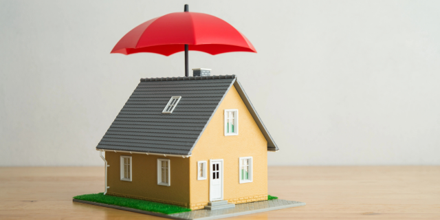 模型房上有支伞