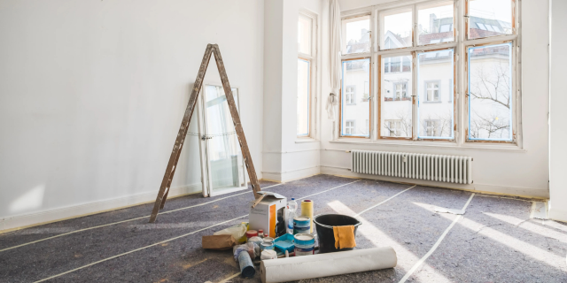 正在装修的房子内部