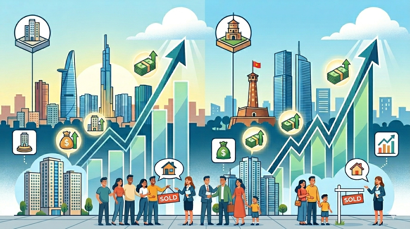 Market Update: Apartment Prices in HCMC and Hanoi Reach New Highs