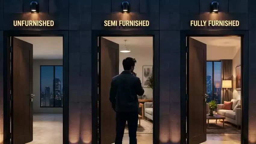 Unfurnished vs Semi Furnished vs Fully Furnished Property Which One Should You Choose