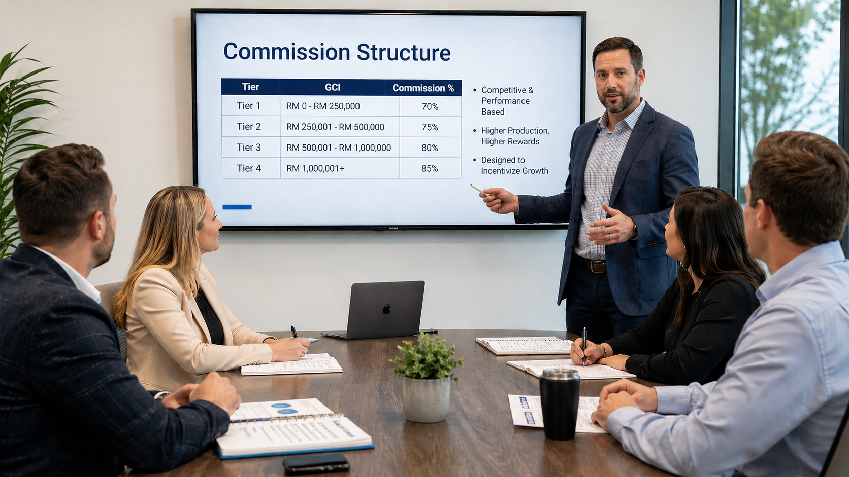 What is the Commission Structure for Real Estate Agents in Malaysia?