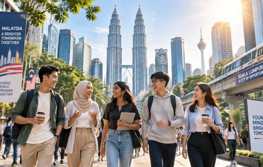 Young Malaysians at IQI Youth Connect 2026 discussing the future workforce